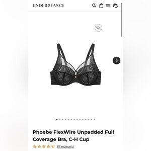 Understance Black FlexWire Unpadded Bra NWOT